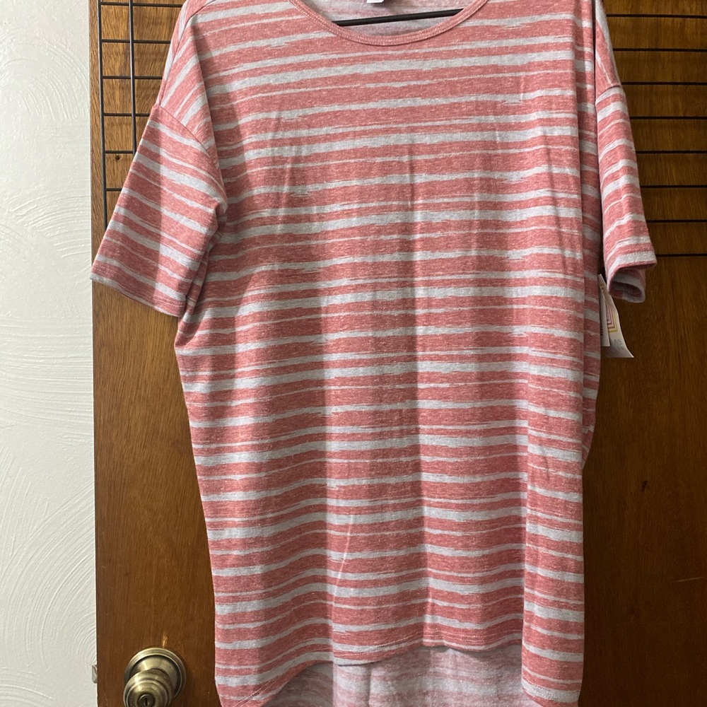 Lularoe striped over sized shirt